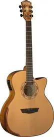 Электроакустическая гитара Washburn Comfort G66SCE Spalt Maple Natural