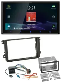 JVC USB Bluetooth 2DIN DAB MP3 Autoradio für VW Caddy Golf 5 6 Jetta ab 2003