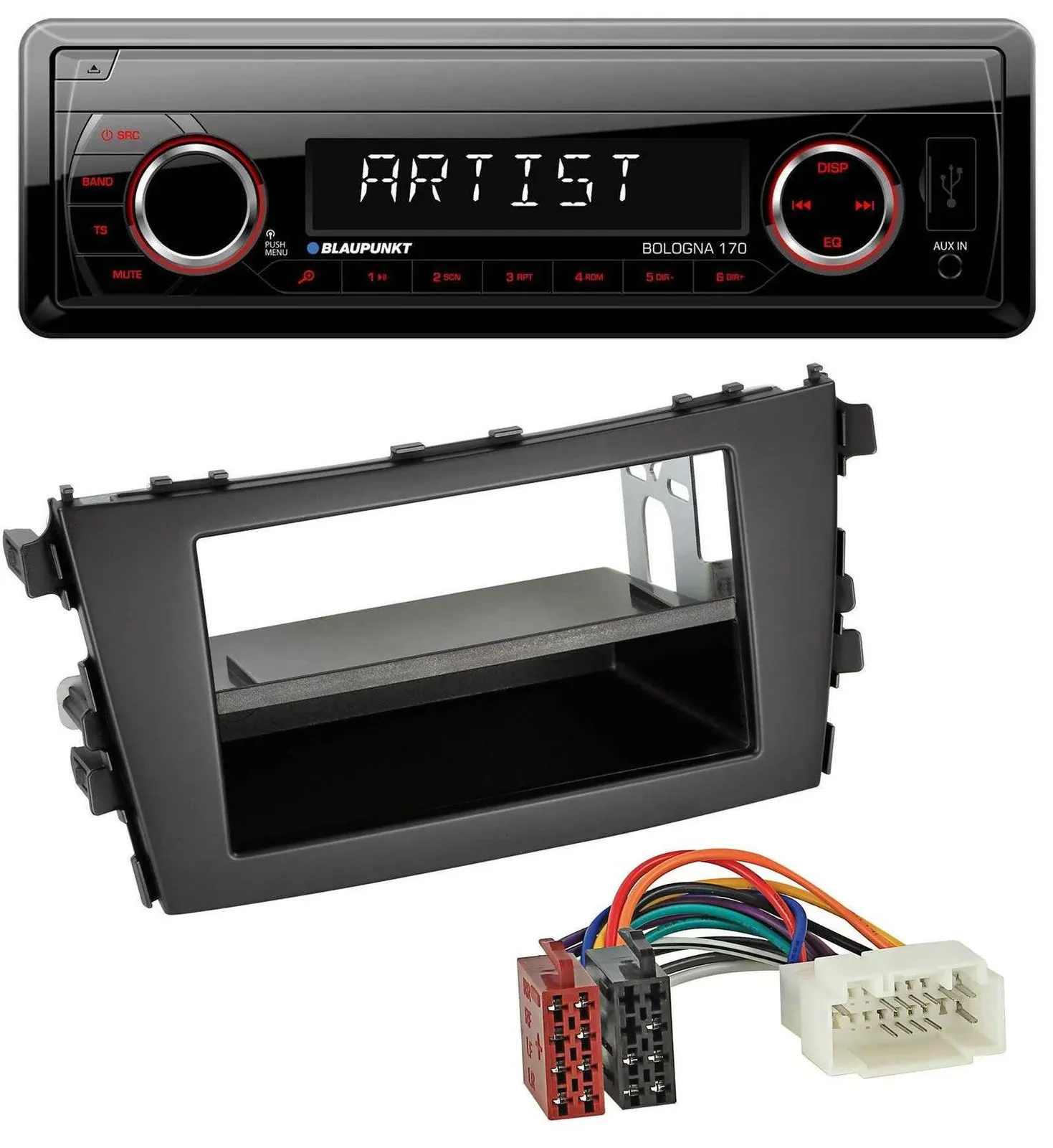 Blaupunkt SD USB 1DIN MP3 AUX Autoradio für Suzuki Celerio (LF, ab 2014)