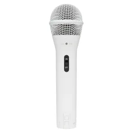Samson Q2U USB and XLR Handheld Dynamic White Microphone with Cardioid Pattern