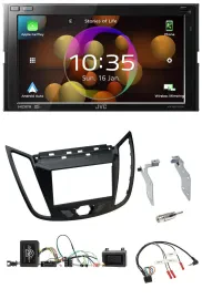 JVC DAB Lenkrad 2DIN Bluetooth USB Autoradio für Ford Kuga DM2 ab 2013