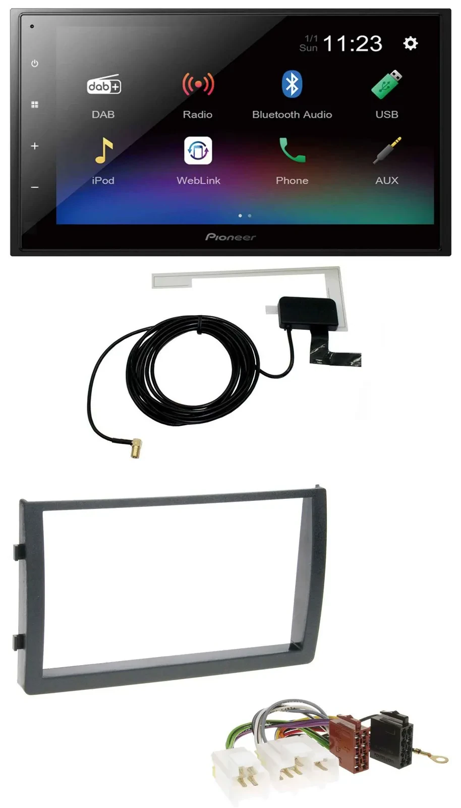 Pioneer DAB MP3 Bluetooth 2DIN USB Autoradio für Nissan Altima 2005-2006