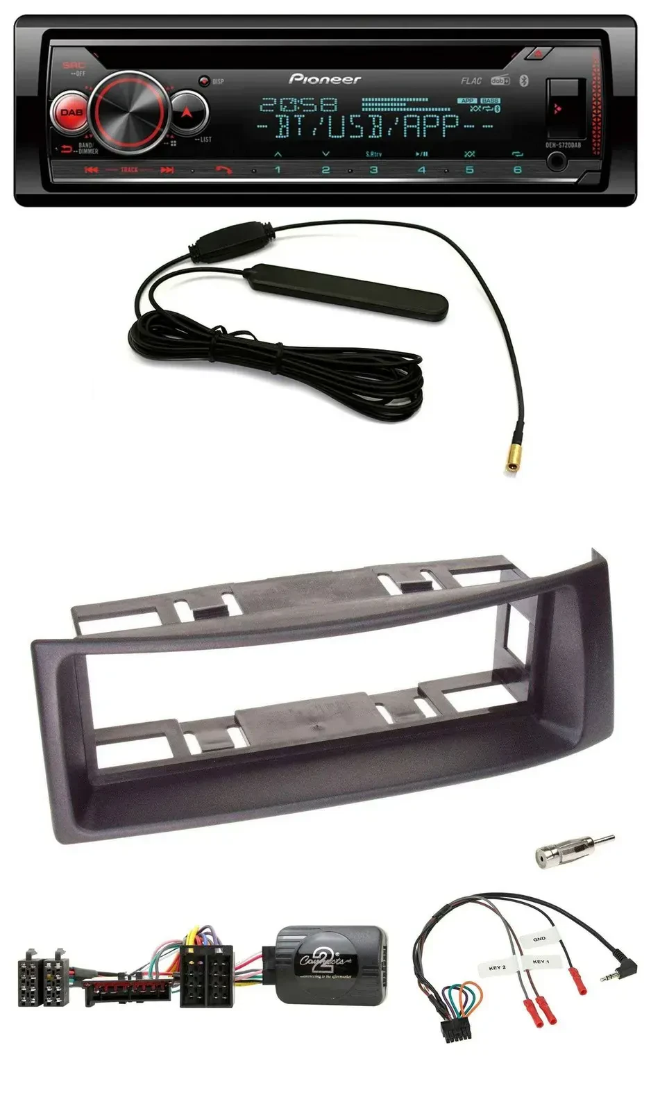 Автомагнитола для Renault Megane (1996–2000) Pioneer USB, DAB, Bluetooth, CD