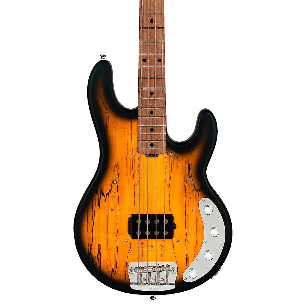 Бас-гитара Sterling by Music Man StingRay RAY34 Maple Top 34" H Natural Burst Satin