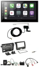 Автомагнитола для Ford Ranger (с 04/2015) Pioneer 2DIN, Bluetooth, DAB, USB, поддержка кнопок на руле