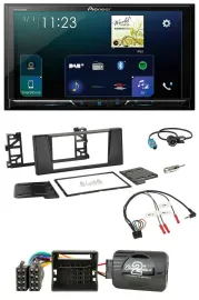 Pioneer Lenkrad Bluetooth USB 2DIN DAB Autoradio für BMW 5er E39 01-04 Aktivsyst