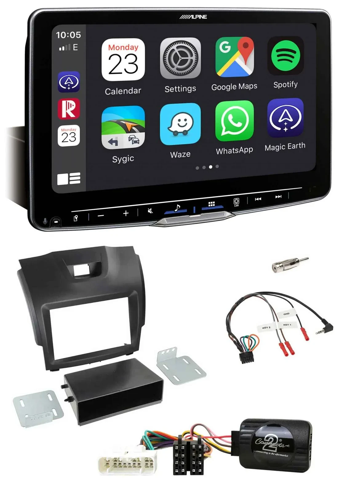 Автомагнитола для Isuzu D-Max 2012–2020 Alpine Bluetooth USB DAB