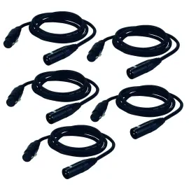 DMX-кабель American DJ DMX15 Black 4.5 м (5 штук)