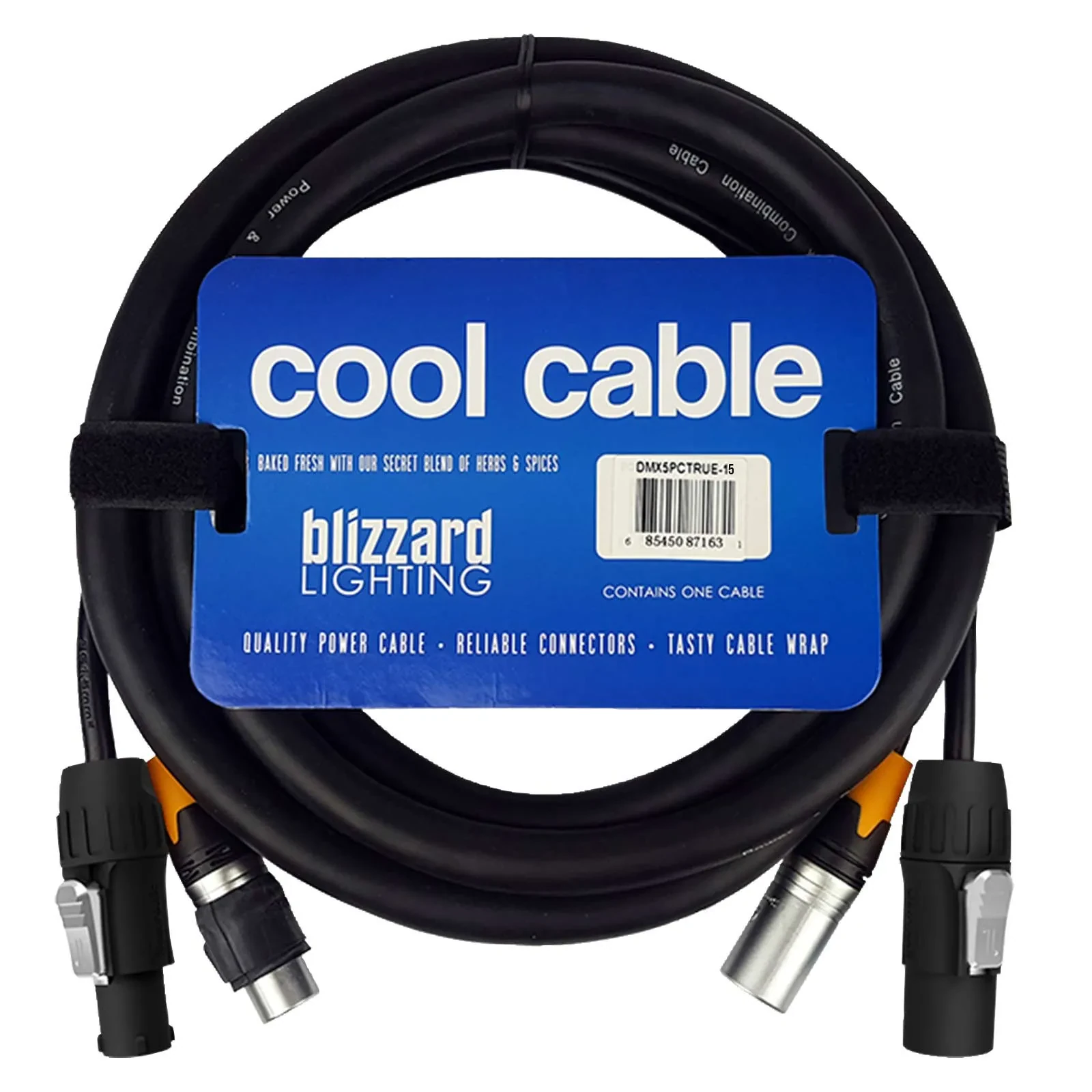 DMX-кабель Blizzard DMX5PCT-15 Combo Black 4.5 м