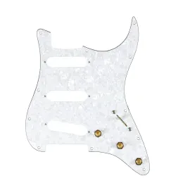 920D Custom SSS Pre-Wired Pickguard for Strat With A White Pearl Pickguard an...