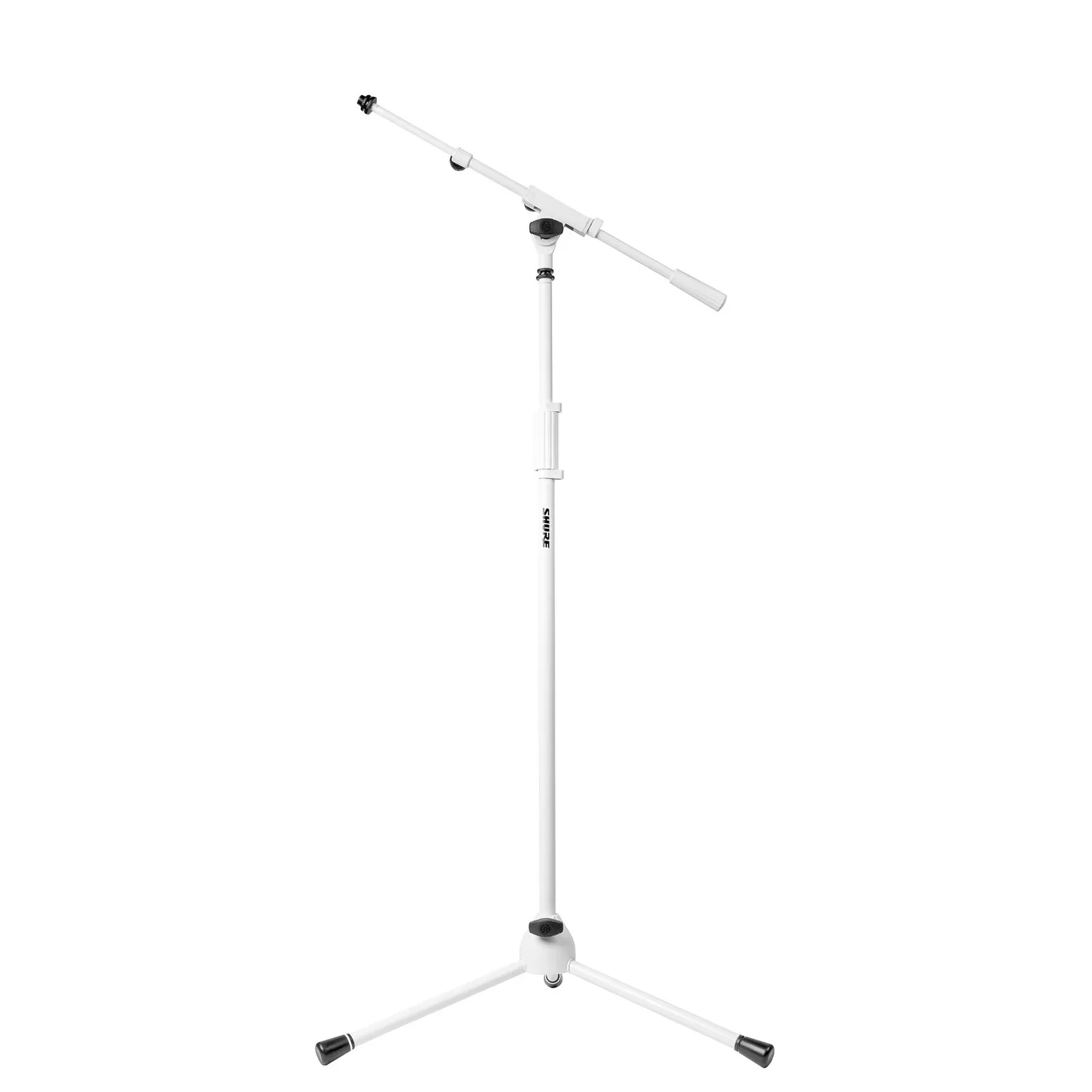 Shure by Gator SH-TRIPODSTANDTBM Tripod Boom Microphone Stand, White