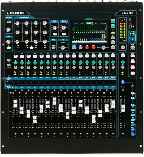 Цифровой микшер Allen & Heath Qu-16 16-channel Digital Mixer Chrome Edition