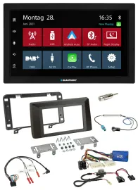 Blaupunkt Lenkrad Bluetooth DAB 2DIN USB Autoradio für Dacia Duster ab 2021