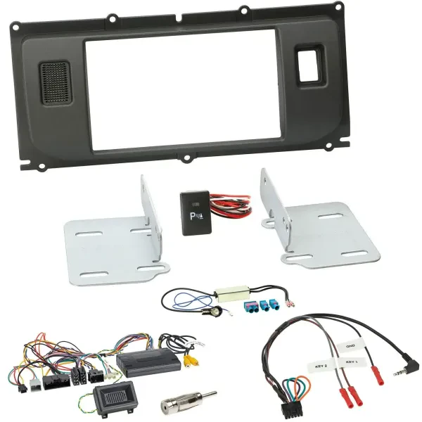 Einbauset Lenkradadapter Doppel DIN Autoradio für Land Rover Evoque 2011-2013