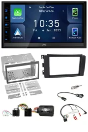 JVC DAB Bluetooth Lenkrad USB 2DIN Autoradio für Smart ForFour 2004-2006