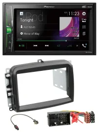 Pioneer 2DIN MP3 DAB USB Bluetooth Autoradio für Fiat 500 L (ab 2012)