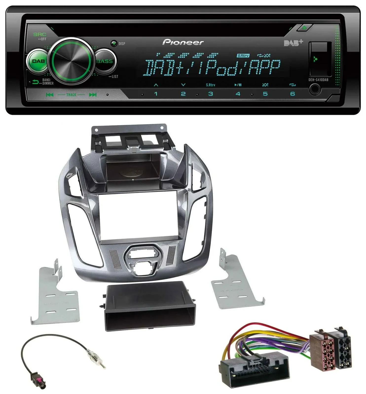 Автомагнитола Pioneer USB MP3 DAB AUX CD для Ford Transit/Connect 2012–2018 (без дисплея)