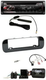 Автомагнитола Pioneer CD/USB/DAB/MP3 для Fiat Panda (2012–2020), черный глянец