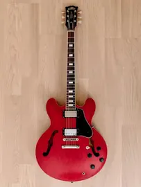 Полуакустическая электрогитара Fernandes FSA-60 Semi-hollow 335-Style Guitar Cherry Japan 1979 w/Case, Burstbuckers