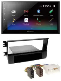Автомагнитола Pioneer 2DIN USB Bluetooth DAB MP3 для Kia Sportage II (2005–2009)