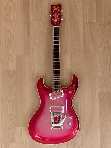 Электрогитара Mosrite Ventures Model '63 Vintage Reissue SS Red Sparkle w/case Japan 1990s