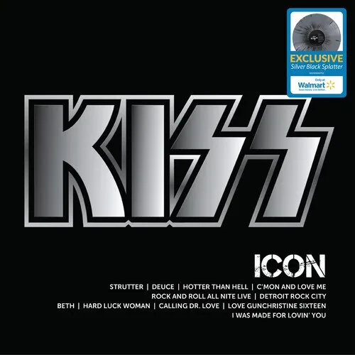 Виниловая пластинка Kiss - ICON (Walmart Exclusive) [New Vinyl LP] Black, Colored Vinyl, Silver