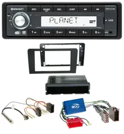 Continental MP3 AUX USB DAB 1DIN Autoradio für Audi A3 03-06 8P Symphony Aktivsy