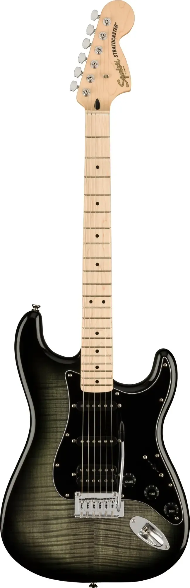 Электрогитара Fender Squier Affinity Stratocaster FMT HSS Maple FB Black Burst