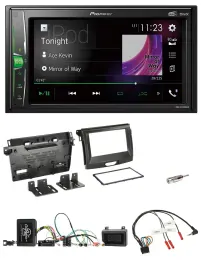 Pioneer 2DIN Lenkrad DAB USB Bluetooth Autoradio für Ford Ranger 2AB ab 04/2015