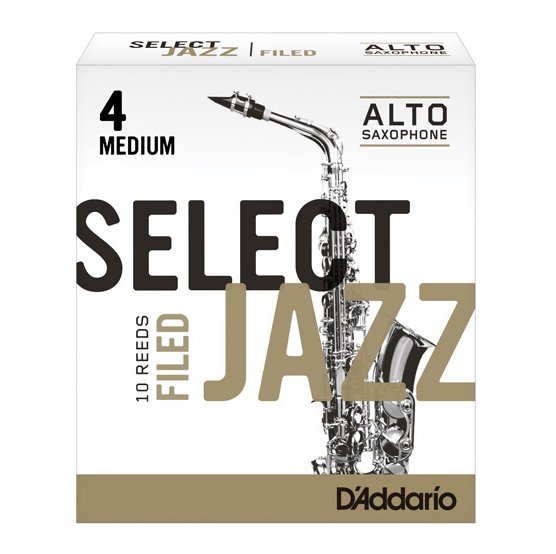 RSF10ASX4M Select Jazz Filed Трости для саксофона альт, размер 4, средние (Medium), 10шт, Rico
