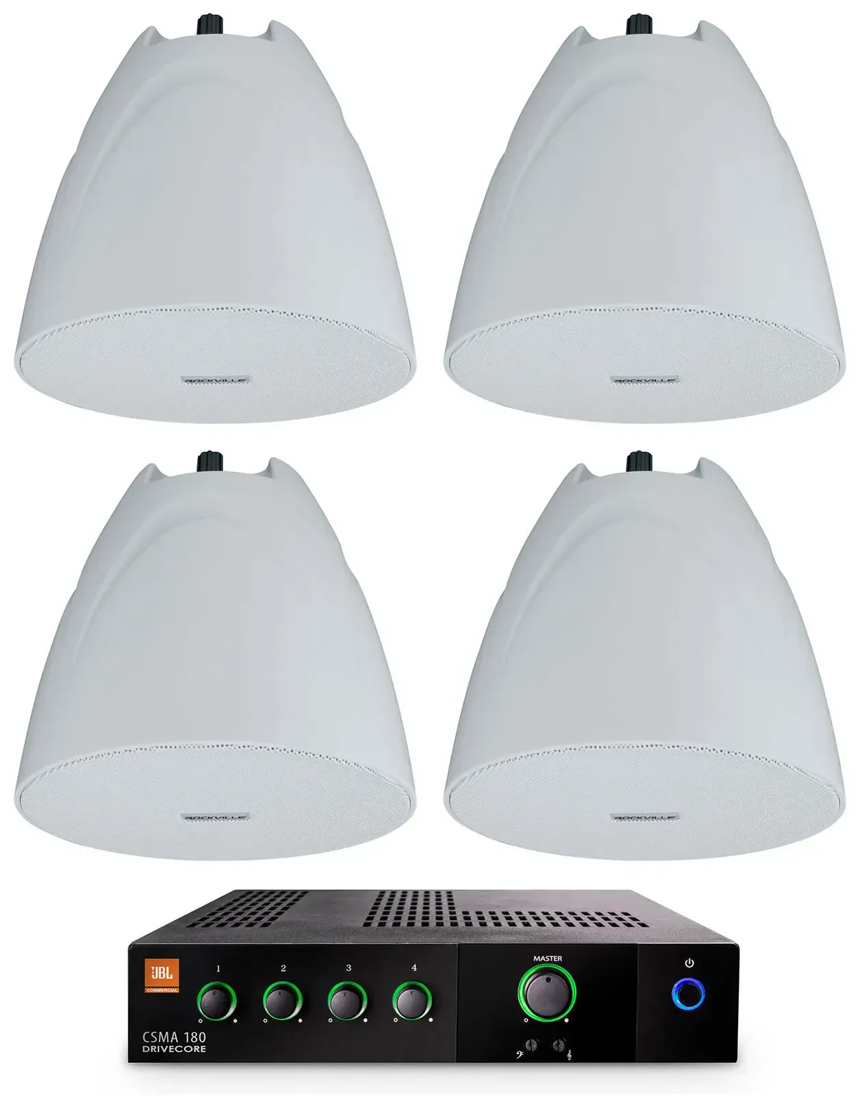 Потолочная акустика JBL PEN-525T White с усилителем (4 штуки)