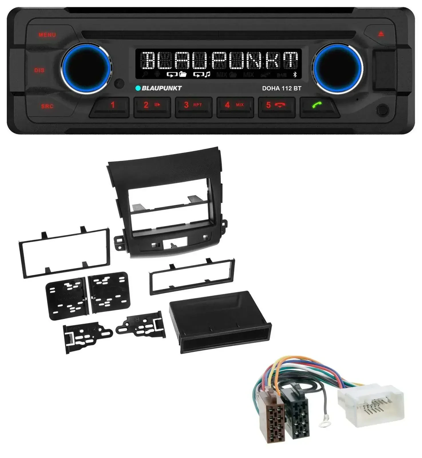 Blaupunkt AUX MP3 CD Bluetooth USB Autoradio für Citroen C-Crosser Mitsubishi Ou