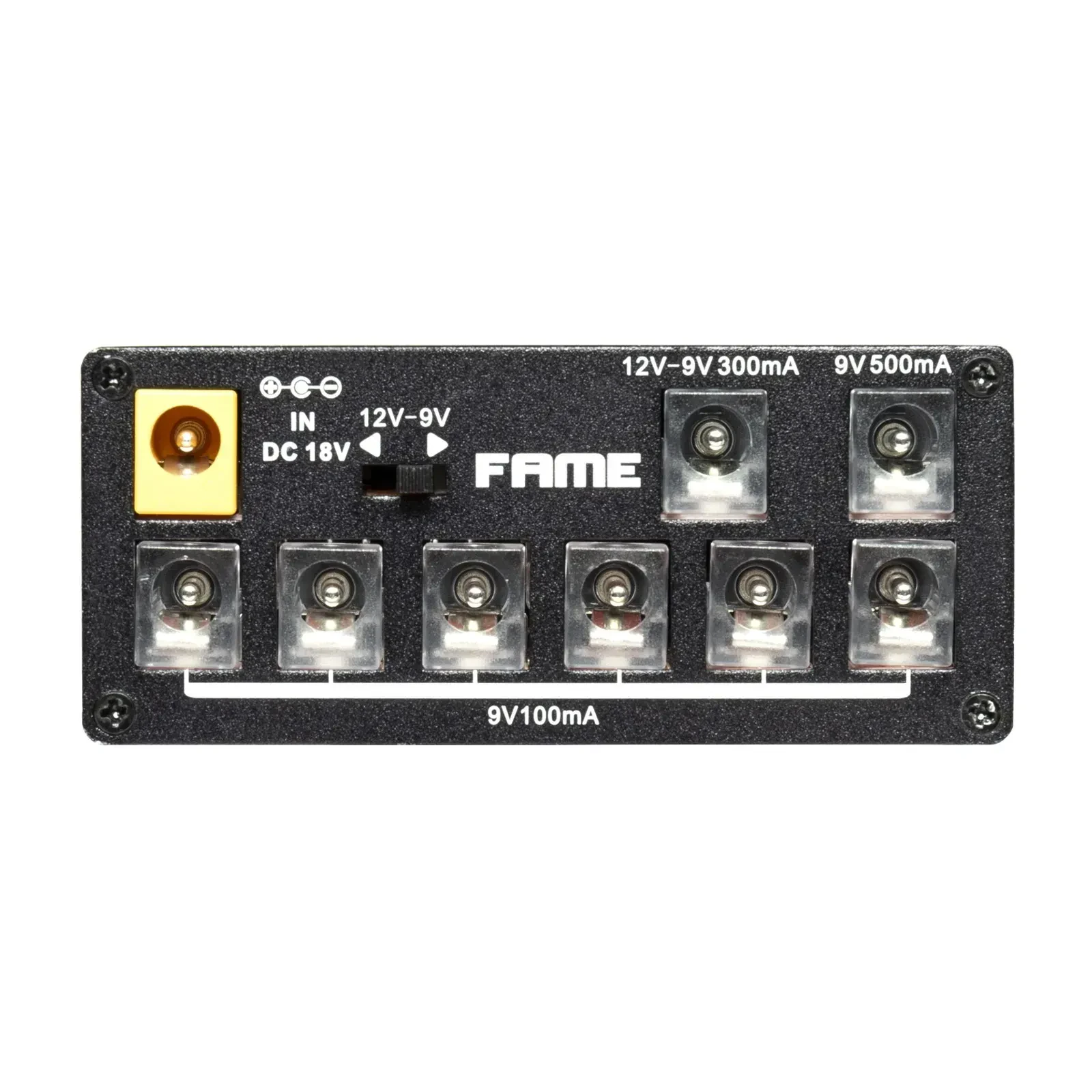Блок питания для гитарных педалей Fame Audio DC Slim8