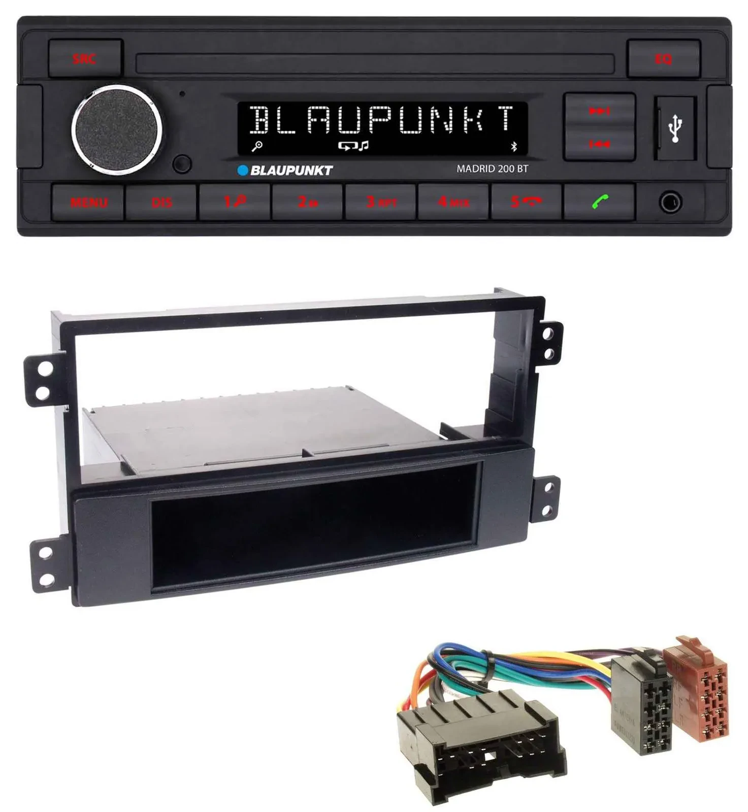 Blaupunkt USB AUX Bluetooth MP3 Autoradio für Hyundai Sonata NF 02-05 schwarz