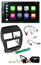 Pioneer DVD 2DIN Lenkrad DAB Bluetooth USB Autoradio für Mitsubishi ASX 2010-201