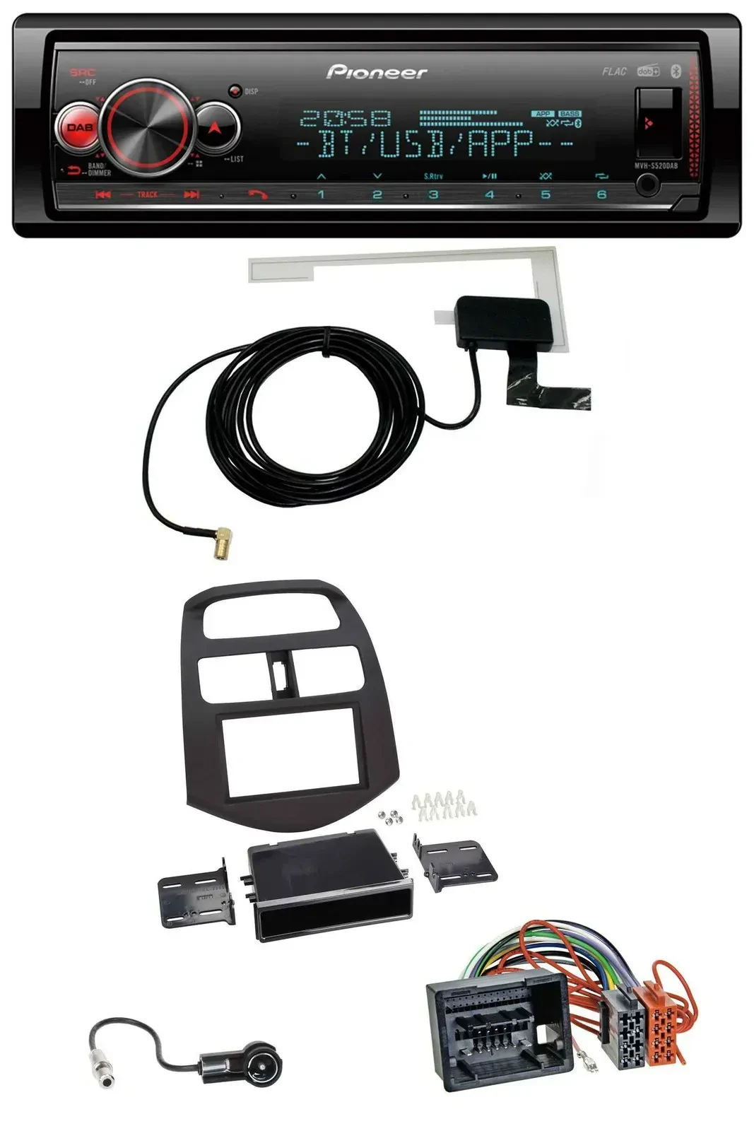 Автомагнитола для Chevrolet Spark (с 2013) Pioneer Bluetooth, DAB, USB, MP3