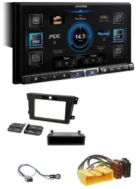 Alpine DAB 2DIN USB Bluetooth MP3 Autoradio für Mazda CX-7 (2008-2010)