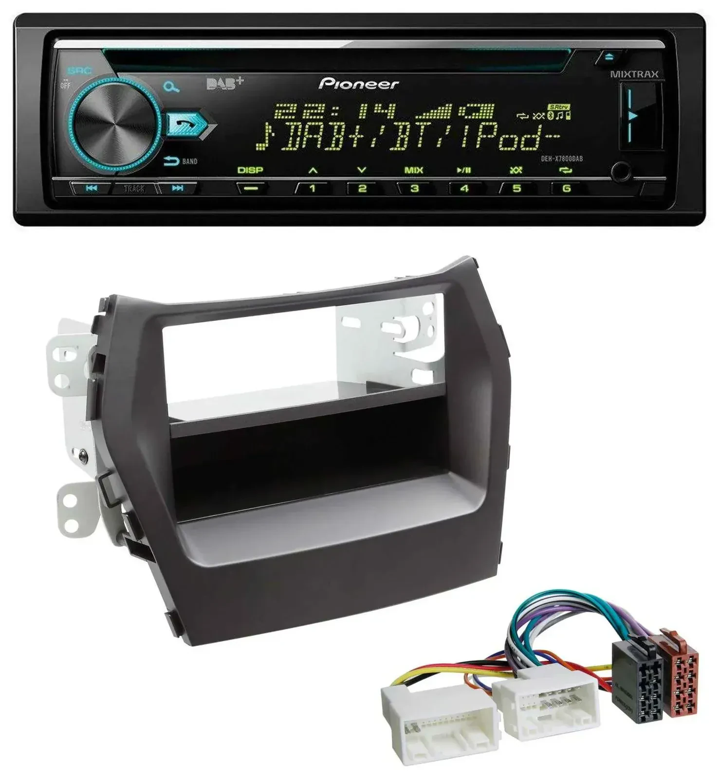 Pioneer DAB MP3 CD USB Bluetooth Autoradio für Hyundai Santa Fe (ab 2012)