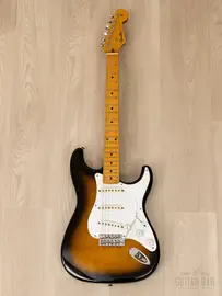 Электрогитара Fender Stratocaster 1957 Vintage Reissue ST57-55 SSS Sunburst w/gigbag Japan 1986