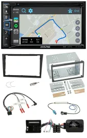 Alpine DAB TMC Bluetooth 2DIN USB Lenkrad Navigation für Opel Corsa D 2006-2008