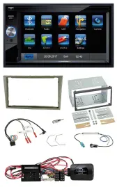 Blaupunkt SD USB TMC Bluetooth 2DIN Lenkrad Navigation für Opel Corsa D satin-st