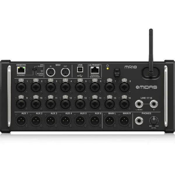 Midas MR18 Digital Mixer for iPad/Android Tablets