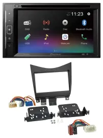 Pioneer Bluetooth MP3 USB 2DIN DAB DVD Autoradio für Honda Accord 02-08 schwarz