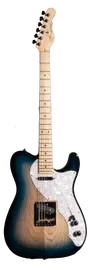 Электрогитара G&L Limited Run ASAT Classic Thinline, Mako Blue MP, с чехлом