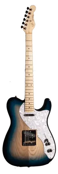 Электрогитара G&L Limited Run ASAT Classic Thinline, Mako Blue MP, с чехлом