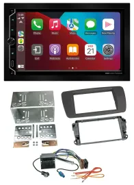 ESX 2DIN DAB USB MP3 Bluetooth Autoradio für Seat Ibiza ab 08 tuam-grey