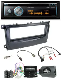 Pioneer Lenkrad DAB USB CD Bluetooth Autoradio für Ford Mondeo S-Max 2007-14 Can