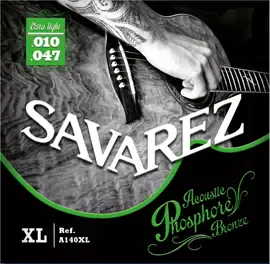 Струны для акустической гитары Savarez Acoustic F. Bronze A140XL 10-47