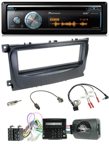 Pioneer Lenkrad DAB USB CD Bluetooth Autoradio für Ford Mondeo S-Max 2007-14 Can