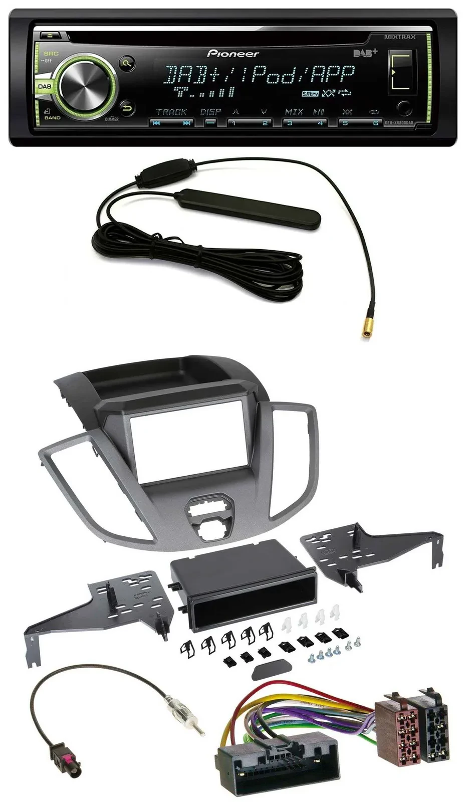 Pioneer MP3 USB CD DAB AUX Autoradio für Ford Transit V363 (2014-2018)